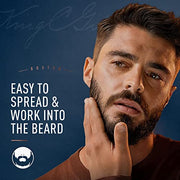 King C. Gillette Beard Balm for Men, 100 ml, with Cocoa Butter, Argan Oil & Shea Butter, Facial Hair Moisturiser
